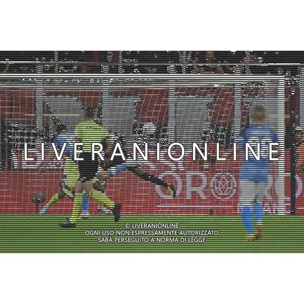 Giovanni Pablo Simeone (Napoli) segna il gol del 2 a 1 Milan vs Napoli Milano 18-09-2022 Stadio Giuseppe Meazza - San Siro Campionato Serie A TIM - 6a giornata foto Roberto Garavaglia/ag. Aldo Liverani sas/AGENZIA ALDO LIVERANI SAS