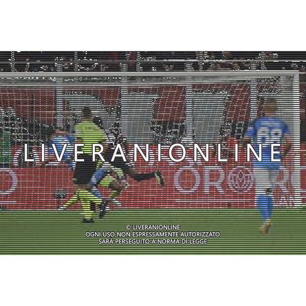 Giovanni Pablo Simeone (Napoli) segna il gol del 2 a 1 Milan vs Napoli Milano 18-09-2022 Stadio Giuseppe Meazza - San Siro Campionato Serie A TIM - 6a giornata foto Roberto Garavaglia/ag. Aldo Liverani sas/AGENZIA ALDO LIVERANI SAS