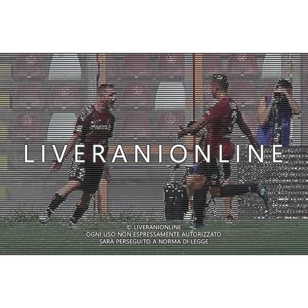 REGGINA - CITTADELLA CAMPIONATO CALCIO SERIE BKT 17.09.2022 NELLA FOTO ESULTANZA DOPO IL GOL DI RICCARDO GAGLIOLO CON THIAGO CIONEK ©GARREFFA/AGENZIA ALDO LIVERANI SAS