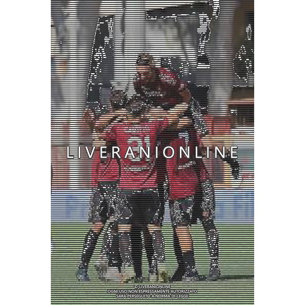REGGINA - CITTADELLA CAMPIONATO CALCIO SERIE BKT 17.09.2022 NELLA FOTO ESULTANZA DOPO IL GOL DI GIOVANNI FABBIAN ABBRACCIO ©GARREFFA/AGENZIA ALDO LIVERANI SAS