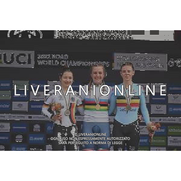 20-09-2022 World Championships Junior Women Cronometro; 2022, Great Britain; 2022, Germany; 2022, Belgium; Backstedt, Zoe; Czapla, Justyna; Jooris, Febe; Wollongong; ©SIROTTI/AGENZIA ALDO LIVERANI SAS