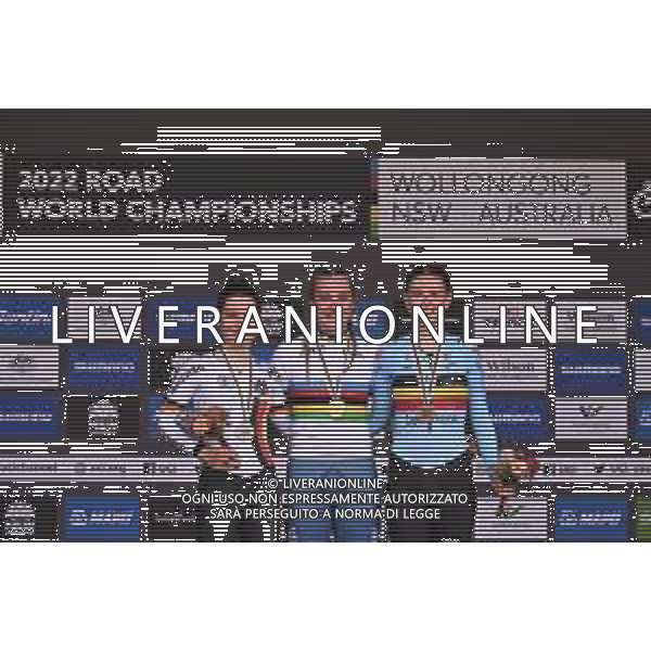 20-09-2022 World Championships Junior Women Cronometro; 2022, Great Britain; 2022, Germany; 2022, Belgium; Backstedt, Zoe; Czapla, Justyna; Jooris, Febe; Wollongong; ©SIROTTI/AGENZIA ALDO LIVERANI SAS