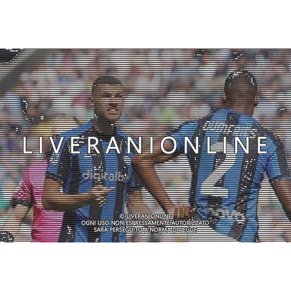 UDINE 18-09-22 FOT AG. ALDO LIVERANI / GARBUIO UDINESE VS INTER NELLA FOTO: DZEKO EDIN E DUMFRIES DENZEL UDINESE - INTER CAMPIONATO CALCIO SERIE A TIM 18.09.2022 ©P.G.AGENZIA ALDO LIVERANI SAS