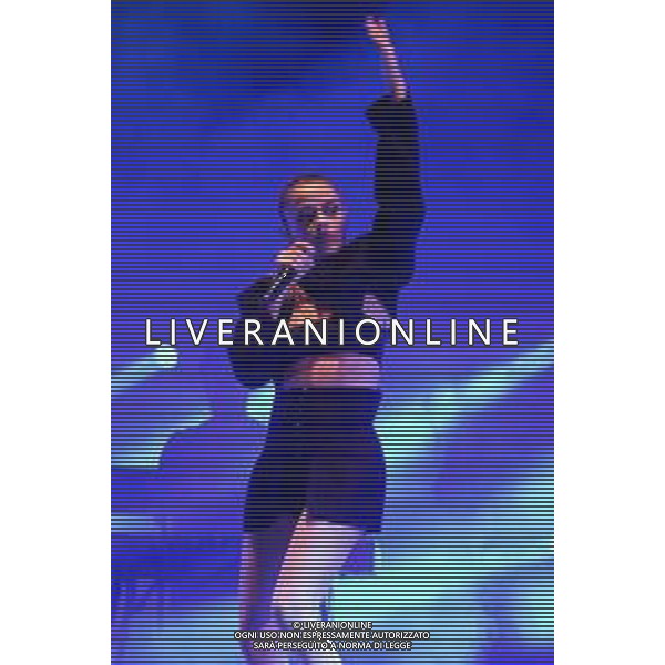 Verona, Italy. 07th September 2022. The italian singer Annalisa Scarrone as know with Annalisa pseudonym sings on stage during her live performs in Teatro Romano in Verona, for her first date of Nuda10 Club tour 2022. ©Roberto Tommasini / Agenzia Aldo Liverani