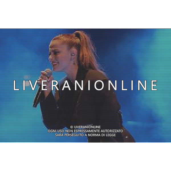 Verona, Italy. 07th September 2022. The italian singer Annalisa Scarrone as know with Annalisa pseudonym sings on stage during her live performs in Teatro Romano in Verona, for her first date of Nuda10 Club tour 2022. ©Roberto Tommasini / Agenzia Aldo Liverani