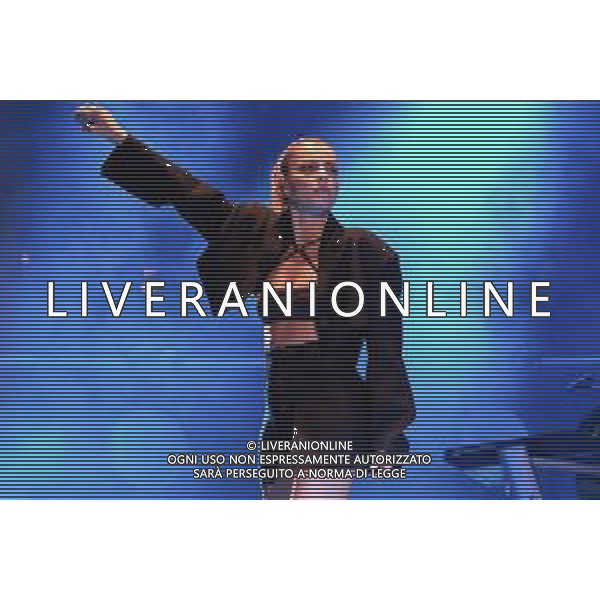 Verona, Italy. 07th September 2022. The italian singer Annalisa Scarrone as know with Annalisa pseudonym sings on stage during her live performs in Teatro Romano in Verona, for her first date of Nuda10 Club tour 2022. ©Roberto Tommasini / Agenzia Aldo Liverani