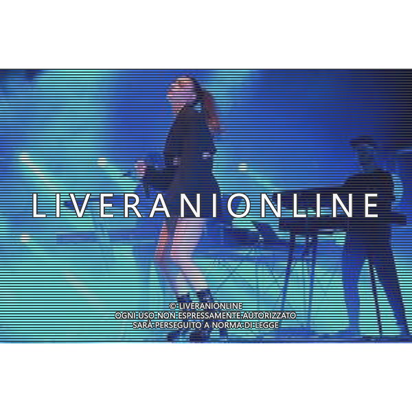 Verona, Italy. 07th September 2022. The italian singer Annalisa Scarrone as know with Annalisa pseudonym sings on stage during her live performs in Teatro Romano in Verona, for her first date of Nuda10 Club tour 2022. ©Roberto Tommasini / Agenzia Aldo Liverani