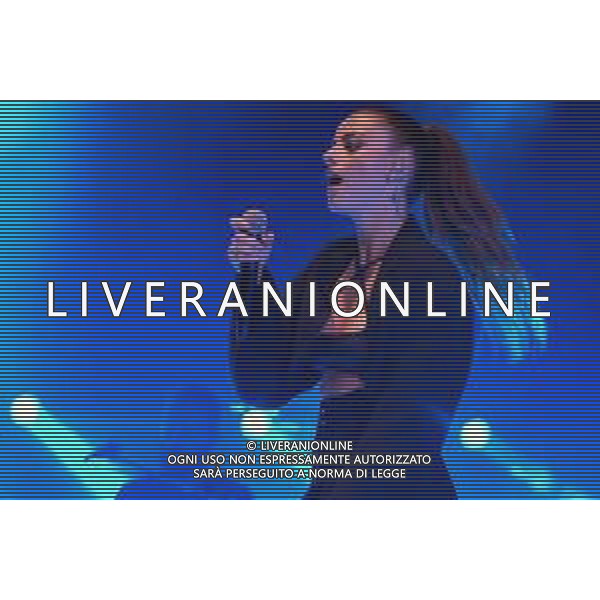 Verona, Italy. 07th September 2022. The italian singer Annalisa Scarrone as know with Annalisa pseudonym sings on stage during her live performs in Teatro Romano in Verona, for her first date of Nuda10 Club tour 2022. ©Roberto Tommasini / Agenzia Aldo Liverani