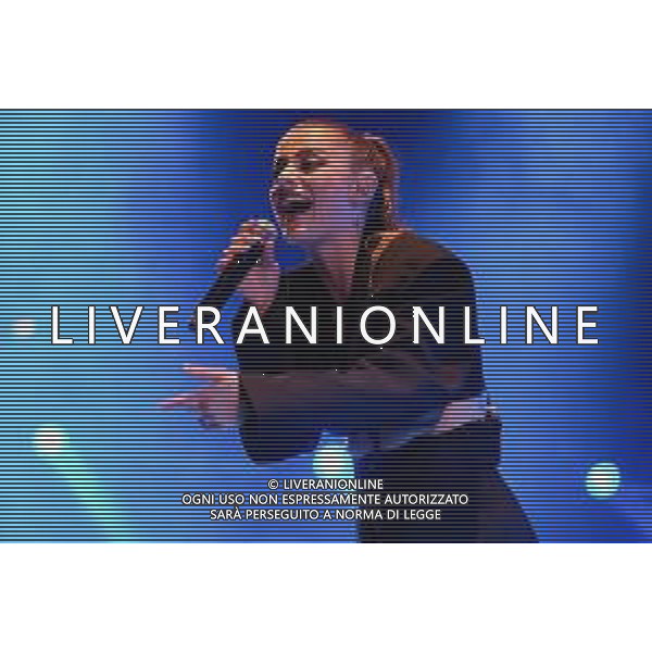 Verona, Italy. 07th September 2022. The italian singer Annalisa Scarrone as know with Annalisa pseudonym sings on stage during her live performs in Teatro Romano in Verona, for her first date of Nuda10 Club tour 2022. ©Roberto Tommasini / Agenzia Aldo Liverani