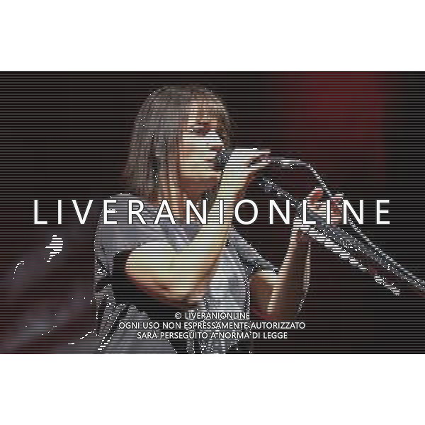 Mantua, Italy. 27th August 2022. The italian songwriter Carmen Consoli sings on stage during her live performs in Esedra Palazzo Te in Mantua, for her Volevo fare la rock-star tour 2022 ©Roberto Tommasini / Agenzia Aldo Liverani