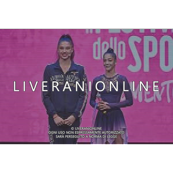 Festival dello Sport nella foto Milena Baldassarri SX e Sofia Raffaeli DX Trento 22-09-2022 Teatro Sociale Il ritmo della vittoria, con le ginnaste Milena Baldassarri e Sofia Raffaeli foto Roberto Garavaglia/ag. Aldo Liverani sas