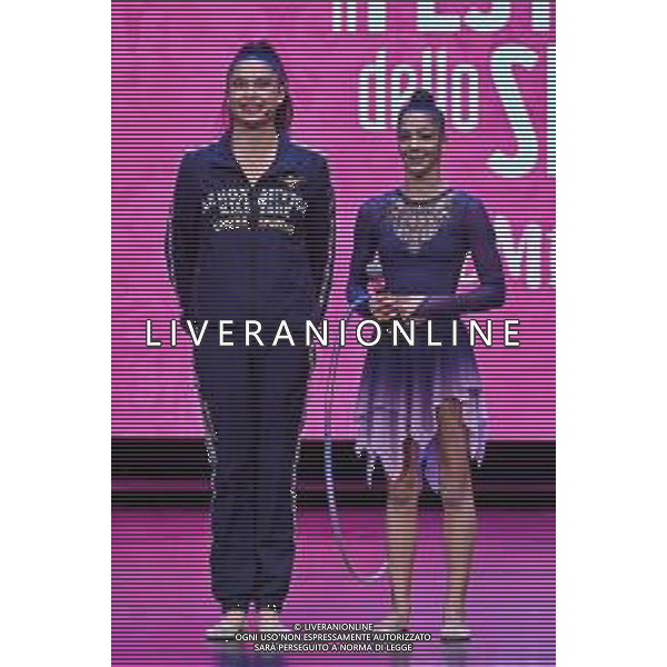 Festival dello Sport nella foto Milena Baldassarri SX e Sofia Raffaeli DX Trento 22-09-2022 Teatro Sociale Il ritmo della vittoria, con le ginnaste Milena Baldassarri e Sofia Raffaeli foto Roberto Garavaglia/ag. Aldo Liverani sas