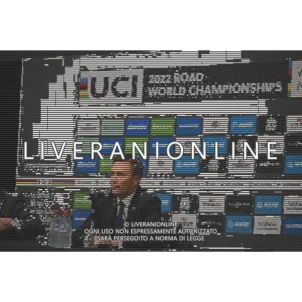 22-09-2022 Conferenza Stampa Mondiali Haute Savoie 2027; Lappartient, David; Wollongong; - Conferenza Stampa dell\'Uci per l\'assegnazione dei Mondiali di ciclismo del 2027 alla Francia, nella regione dell\'Alta Savoia. 22.09.2022 ©SIROTTI/AGENZIA ALDO LIVERANI SAS