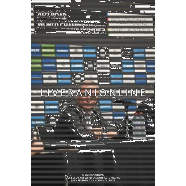 22-09-2022 Conferenza Stampa Mondiali Haute Savoie 2027; Hinault, Bernard; Wollongong; - Conferenza Stampa dell\'Uci per l\'assegnazione dei Mondiali di ciclismo del 2027 alla Francia, nella regione dell\'Alta Savoia. 22.09.2022 ©SIROTTI/AGENZIA ALDO LIVERANI SAS