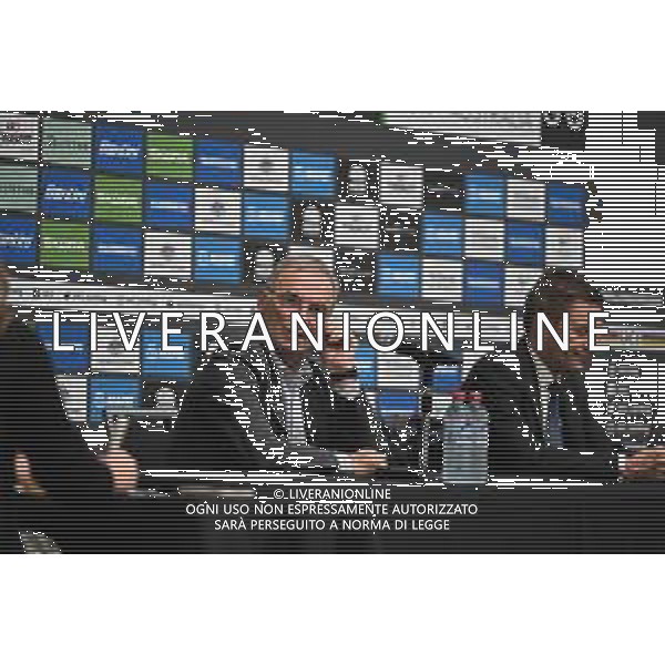 22-09-2022 Conferenza Stampa Mondiali Haute Savoie 2027; Hinault, Bernard; Wollongong; - Conferenza Stampa dell\'Uci per l\'assegnazione dei Mondiali di ciclismo del 2027 alla Francia, nella regione dell\'Alta Savoia. 22.09.2022 ©SIROTTI/AGENZIA ALDO LIVERANI SAS
