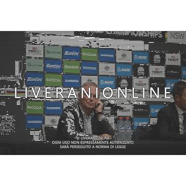 22-09-2022 Conferenza Stampa Mondiali Haute Savoie 2027; Hinault, Bernard; Wollongong; - Conferenza Stampa dell\'Uci per l\'assegnazione dei Mondiali di ciclismo del 2027 alla Francia, nella regione dell\'Alta Savoia. 22.09.2022 ©SIROTTI/AGENZIA ALDO LIVERANI SAS