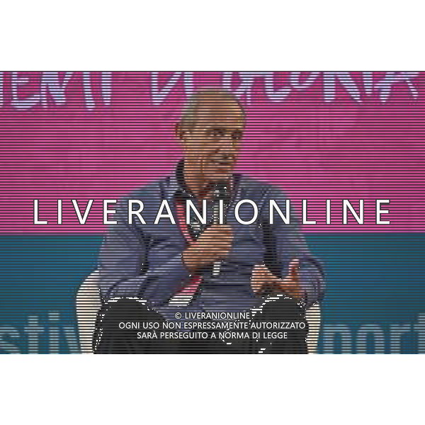 Festival dello Sport nella foto Ettore Messina Trento 22-09-2022 Sala Depero presso il Palazzo della Provincia Autonoma di Trento Ettore Messina la mia Olimpia tricolore, con Ettore Messina foto Roberto Garavaglia/ag. Aldo Liverani sas