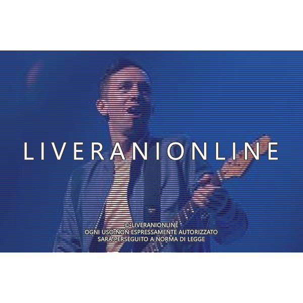 The American R&B guitarist, Cory Wong songs on a stage during his European Fall tour at Gran Teatro Morato in Brixia, Italy, on 9th April 2022 ©Roberto Tommasini / Ag. Aldo Liverani S.a.s.