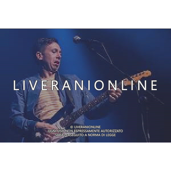 The American R&B guitarist, Cory Wong songs on a stage during his European Fall tour at Gran Teatro Morato in Brixia, Italy, on 9th April 2022 ©Roberto Tommasini / Ag. Aldo Liverani S.a.s.