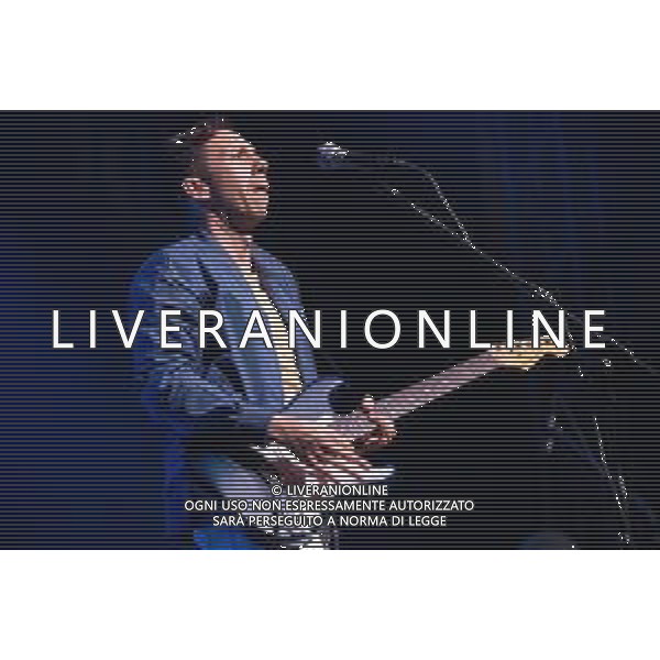 The American R&B guitarist, Cory Wong songs on a stage during his European Fall tour at Gran Teatro Morato in Brixia, Italy, on 9th April 2022 ©Roberto Tommasini / Ag. Aldo Liverani S.a.s.