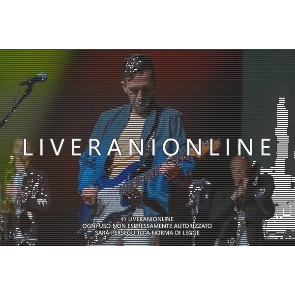 The American R&B guitarist, Cory Wong songs on a stage during his European Fall tour at Gran Teatro Morato in Brixia, Italy, on 9th April 2022 ©Roberto Tommasini / Ag. Aldo Liverani S.a.s.