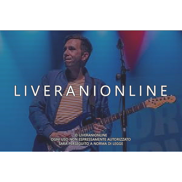 The American R&B guitarist, Cory Wong songs on a stage during his European Fall tour at Gran Teatro Morato in Brixia, Italy, on 9th April 2022 ©Roberto Tommasini / Ag. Aldo Liverani S.a.s.