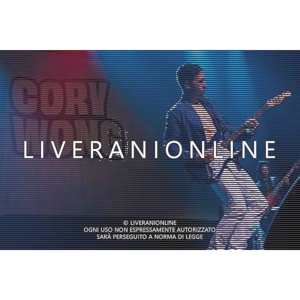 The American R&B guitarist, Cory Wong songs on a stage during his European Fall tour at Gran Teatro Morato in Brixia, Italy, on 9th April 2022 ©Roberto Tommasini / Ag. Aldo Liverani S.a.s.