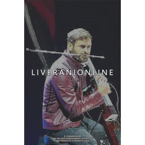 The two cellists Luka Sulic and Stjepan Hauser know by theirs stage name 2Cellos songs on a stage for the last time in their career during their World Tour at Arena di Verona in Verona, Italy, on 22 September 2022 ©Roberto Tommasini / Ag. Aldo Liverani Sas