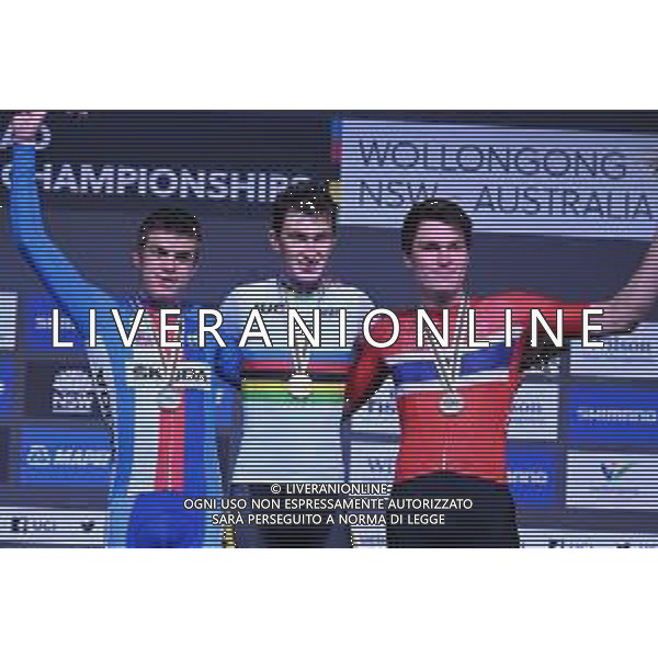 23-09-2022 World Championships U23; 2022, Astana - Qazaqstan; 2022, Repubblica Ceka; 2022, Uno - X; Fedorov, Yevgeniy; Vacek, Mathias; Waerenskjold, Soren; Wollongong; ©SIROTTI/AGENZIA ALDO LIVERANI SAS