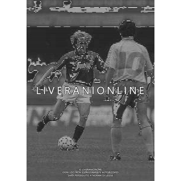 04-06-1989 VERONA CAMPIONATO DI CALCIO SERIE A VERONA-BOLOGNA 0-0 NELLA FOTO MASSIMO BONINI AG ALDO LIVERANI SAS