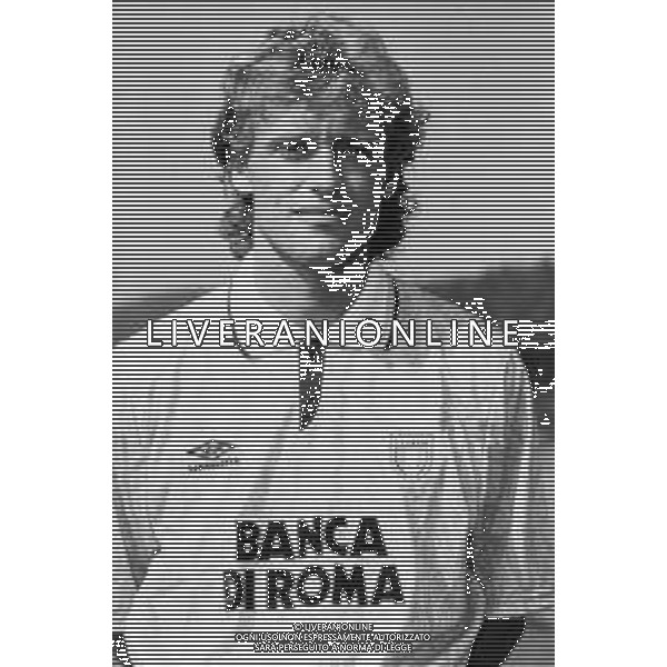 RETROSPETTIVA THOMAS DOLL CALCIATORE NELLA FOTO CON LA MAGLIA DELLA LAZIO CAMPIONATO CALCIO SERIE A 1991-1992 AG ALDO LIVERANI SAS