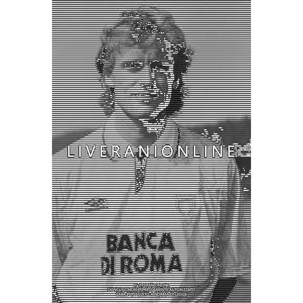 RETROSPETTIVA THOMAS DOLL CALCIATORE NELLA FOTO CON LA MAGLIA DELLA LAZIO CAMPIONATO CALCIO SERIE A 1991-1992 AG ALDO LIVERANI SAS