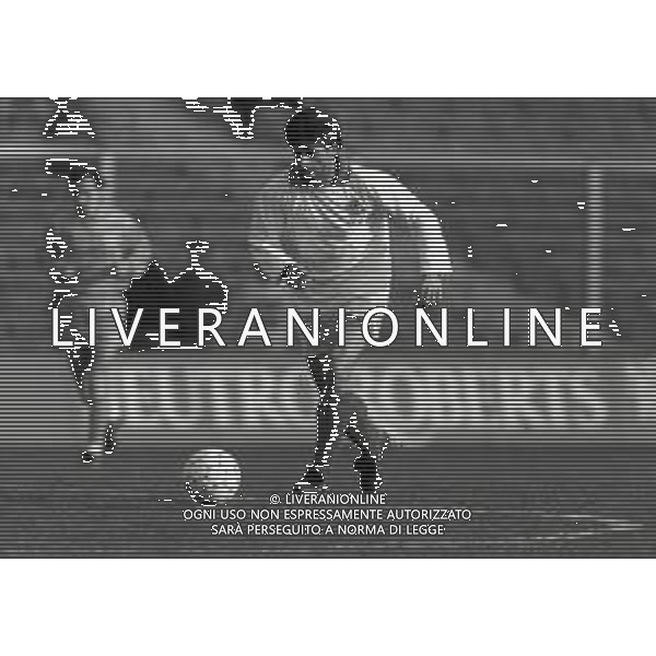 RETROSPETTIVA ALBERICO EVANI CALCIATORE NELLA FOTO ALBERICO EVANI CON LA MAGLIA DELLA NAZIONALE ITALIANA NELL\'ANNO 1991 AG ALDO LIVERANI SAS