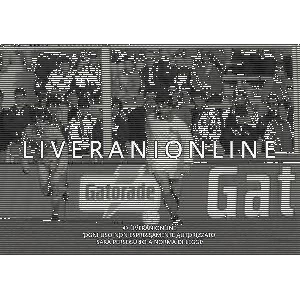 RETROSPETTIVA ALBERICO EVANI CALCIATORE NELLA FOTO ALBERICO EVANI CON LA MAGLIA DELLA NAZIONALE ITALIANA NELL\'ANNO 1991 AG ALDO LIVERANI SAS