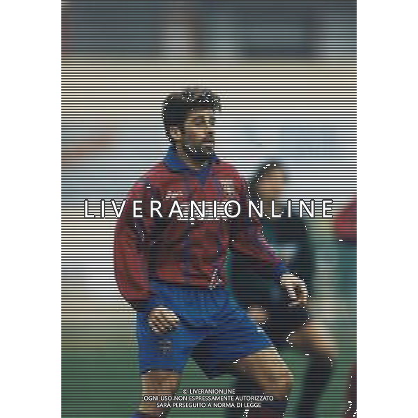 RETROSPETTIVA ALBERICO EVANI CALCIATORE NELLA FOTO ALBERICO EVANI CON LA MAGLIA DELLA REGGIANA CALCIO AG ALDO LIVERANI SAS