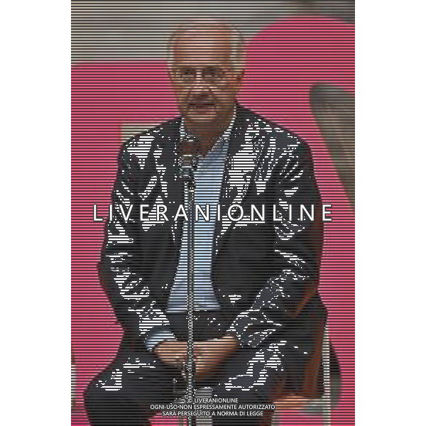 Festival dello Sport nella foto Walter Veltroni Trento 23-09-2022 Cortile di Palazzo Thun, Walter Veltroni racconta Gilles Villeneuve Bianco nero e azzurro, con Claudio Marchisio ex calciatore foto Roberto Garavaglia/ag. Aldo Liverani sas/AGENZIA ALDO LIVERANI SAS