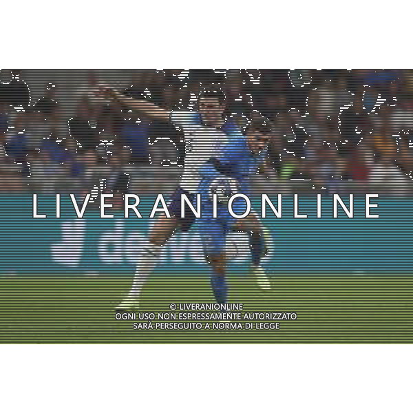 ITALIA - INGHILTERRA UEFA Nations League Gruppo C - 23/09/2022 - nella foto: Giovanni Di Lorenzo(Italia) Harry Maguire(Inghilterra) ©Claudio Zamagni/Agenzia Aldo Liverani /AGENZIA ALDO LIVERANI SAS