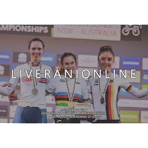 24-09-2022 World Championships U23 Women; 2022, New Zealand; 2022, Great Britain; 2022, Germany; Fisher Black, Niamh; Georgi, Pfeiffer; Bauernfeind, Ricarda; Wollongong; ©SIROTTI/AGENZIA ALDO LIVERANI SAS