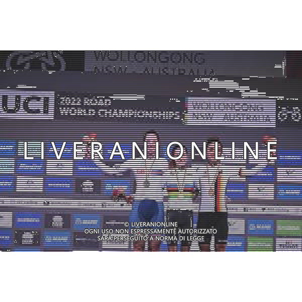 24-09-2022 World Championships U23 Women; 2022, New Zealand; 2022, Great Britain; 2022, Germany; Fisher Black, Niamh; Georgi, Pfeiffer; Bauernfeind, Ricarda; Wollongong; ©SIROTTI/AGENZIA ALDO LIVERANI SAS