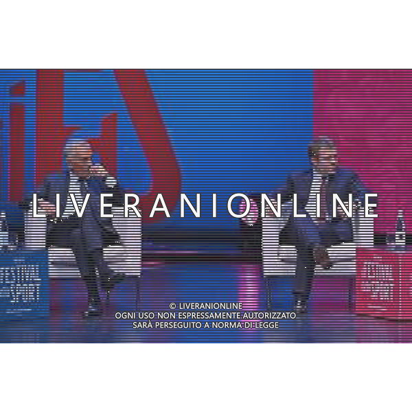 Festival dello Sport nella foto Gabriele Gravina presidente FIGC SX e Lorenzo Casini presidente Lega Serie A DX Trento 24-09-2022 Teatro Sociale Gli stati generali del calcio italiano foto Roberto Garavaglia/ag. Aldo Liverani sas/AGENZIA ALDO LIVERANI SAS