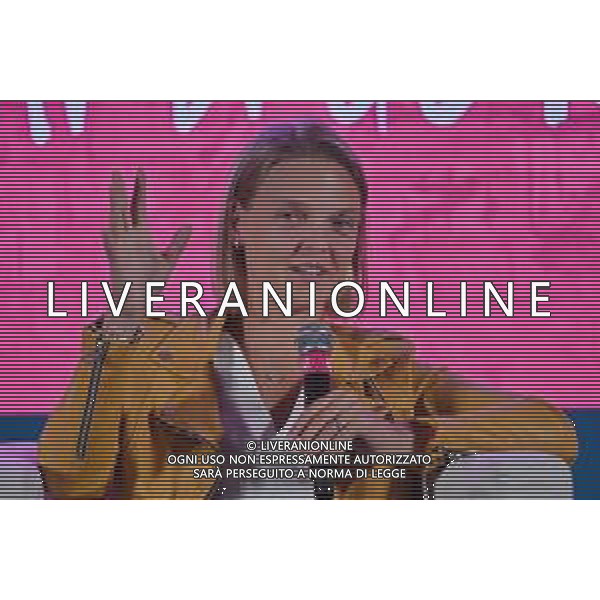 Festival dello Sport nella foto Arianna Fontana Trento 24-09-2022 Palazzo della Regione Fontana e Lobello la regina del ghiaccio, con Arianna Fontana pattinatrice di short track e Atnhony Lobello suo allenatore e marito foto Roberto Garavaglia/ag. Aldo Liverani sas/AGENZIA ALDO LIVERANI SAS