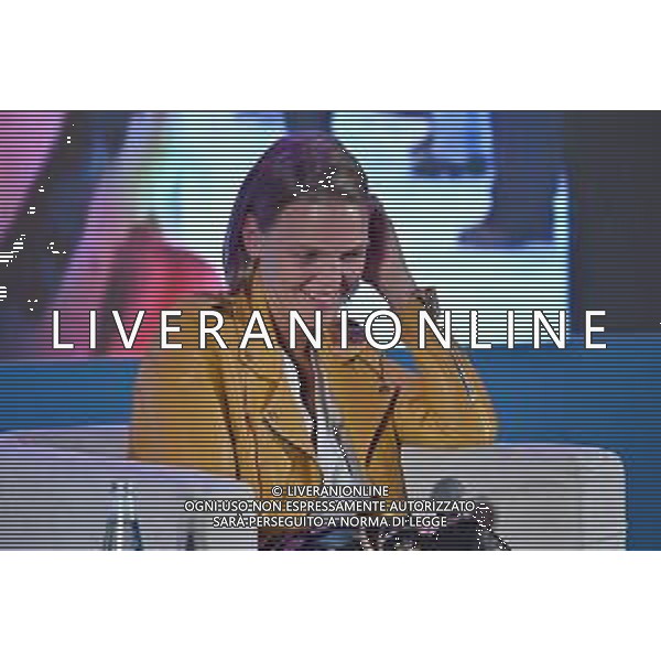 Festival dello Sport nella foto Arianna Fontana Trento 24-09-2022 Palazzo della Regione Fontana e Lobello la regina del ghiaccio, con Arianna Fontana pattinatrice di short track e Atnhony Lobello suo allenatore e marito foto Roberto Garavaglia/ag. Aldo Liverani sas/AGENZIA ALDO LIVERANI SAS