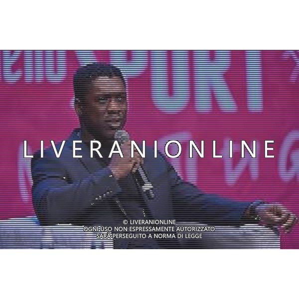 Festival dello Sport nella foto Clarence Seedorf Trento 24-09-2022 Teatro Sociale Clarence Seedorf il mio calcio libero, con Clarence Seedorf allenatore ed ex calciatore foto Roberto Garavaglia/ag. Aldo Liverani sas/AGENZIA ALDO LIVERANI SAS