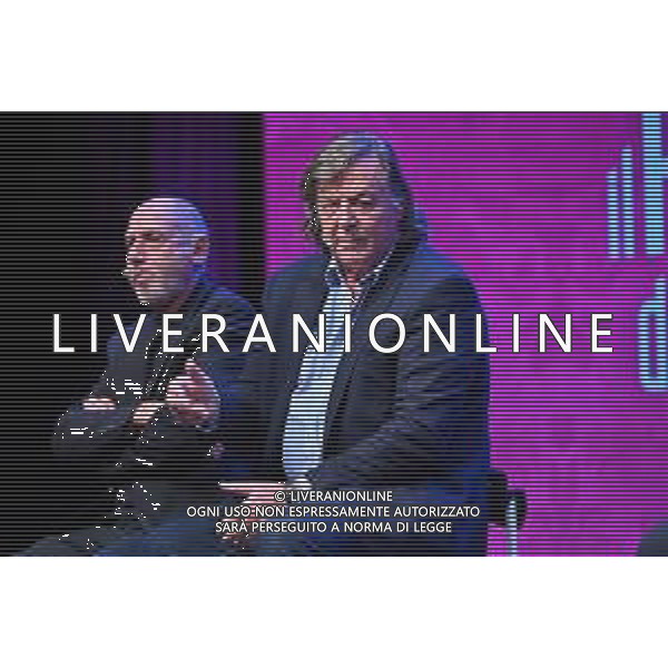 Festival dello Sport nella foto Adriano Panatta e sulla SX Corrado Barazzutti Trento 24-09-2022 Auditorium Santa Chiara Panatta Bertolucci e Barazzutti una squadra, con Adriano Panatta, Paolo Bertolucci e Corrado Barazzutti ex tennisti e vincitori della Coppa Davis nel 1976 foto Roberto Garavaglia/ag. Aldo Liverani sas/AGENZIA ALDO LIVERANI SAS