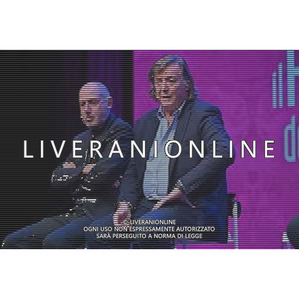 Festival dello Sport nella foto Adriano Panatta e sulla SX Corrado Barazzutti Trento 24-09-2022 Auditorium Santa Chiara Panatta Bertolucci e Barazzutti una squadra, con Adriano Panatta, Paolo Bertolucci e Corrado Barazzutti ex tennisti e vincitori della Coppa Davis nel 1976 foto Roberto Garavaglia/ag. Aldo Liverani sas/AGENZIA ALDO LIVERANI SAS