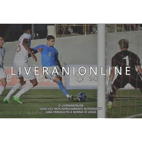 © TVRG Italia vs Svizzera nella foto Cristian Volpato (Italia) occasione da gol Varese 27-09-2022 Stadio Franco Ossola partita amichevole tra le nazionali Under20 foto Roberto Garavaglia/ag. Aldo Liverani sas