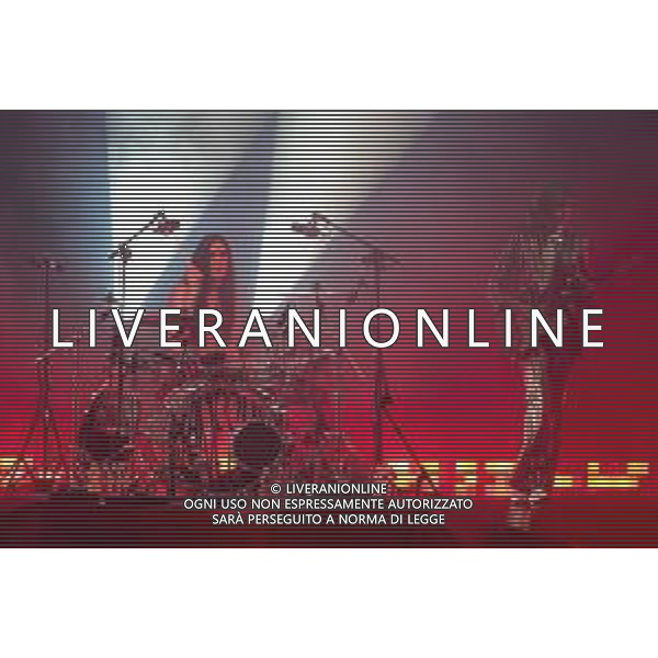 The Italian band of Maneskin sings on stage during their live performs at Arena di Verona in Verona, Italy, on 28 April 2022 ©Roberto Tommasini / Ag. Aldo Liverani Sas
