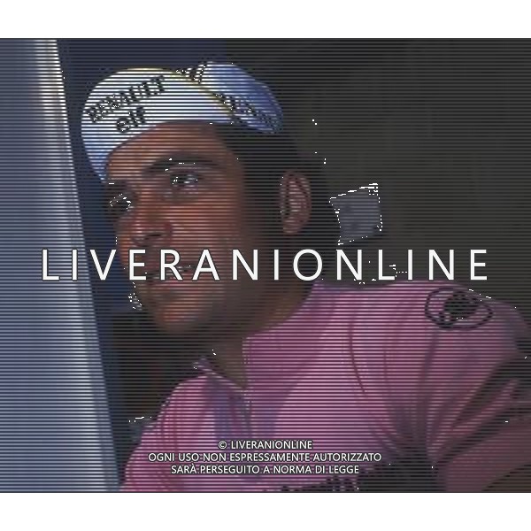RETROSPETTIVA BERNARD HINAULT CICLISTA NELLA FOTO BERNARD HINAULT CON LA MAGLIA ROSA AG ALDO LIVERANI SAS