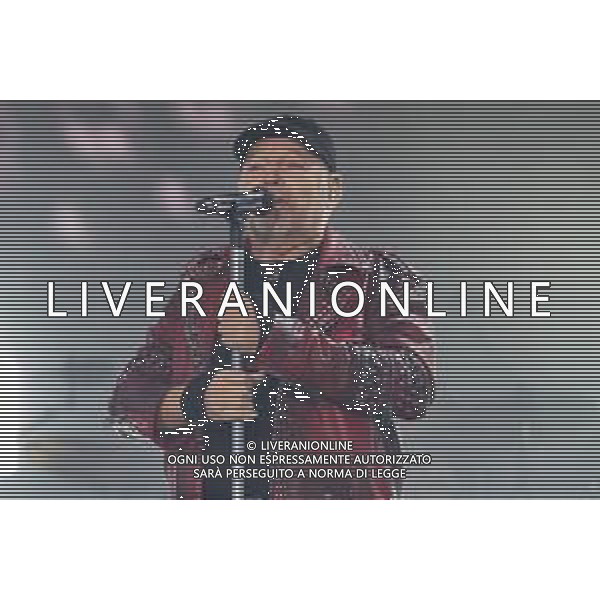 The Italian singer Vasco Rossi sings on stage during his live performs at La Maura raceways in Milan, for his No Stop Live 2022, Milan Italy, on 24 May 2022 ©Roberto Tommasini / Ag. Aldo Liverani Sas