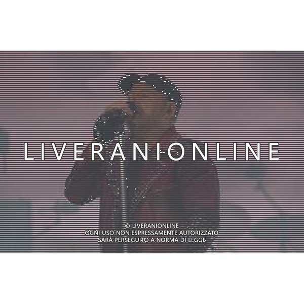 The Italian singer Vasco Rossi sings on stage during his live performs at La Maura raceways in Milan, for his No Stop Live 2022, Milan Italy, on 24 May 2022 ©Roberto Tommasini / Ag. Aldo Liverani Sas